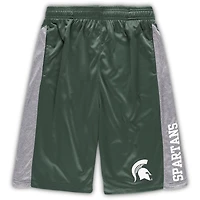 Short texturé vert pour homme Michigan State Spartans, grande taille
