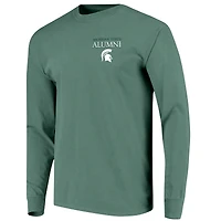 Men's  Green Michigan State Spartans Circle Seal Alumni Long-Sleeve T-Shirt