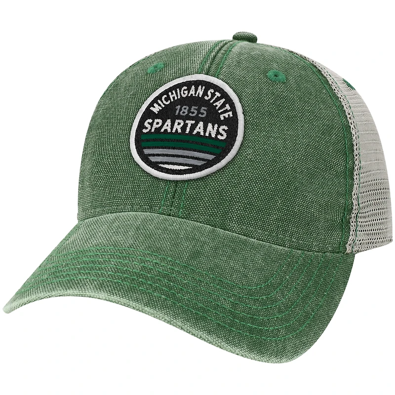 Casquette Snapback de camionneur verte Michigan State Spartans Sunset Dashboard pour hommes