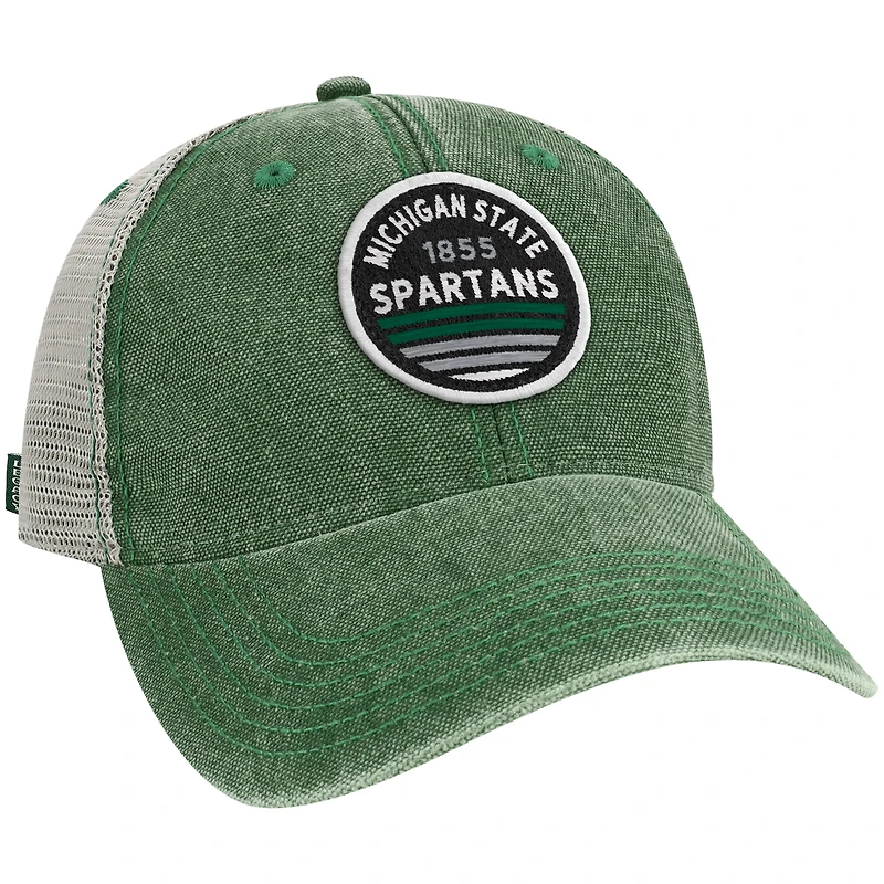Casquette Snapback de camionneur verte Michigan State Spartans Sunset Dashboard pour hommes