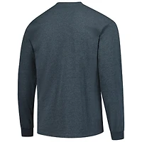 Men's Heather Charcoal Michigan State Spartans Logo Long Sleeve T-Shirt