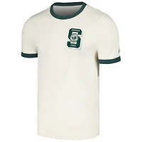 T-shirt pour hommes Homefield crème Michigan State Spartans Ringer