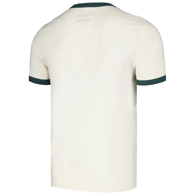 Men's Homefield Cream Michigan State Spartans Ringer T-Shirt