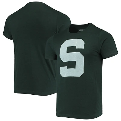 T-shirt homme Homefield Heathered Green Michigan State Spartans Vintage Logo