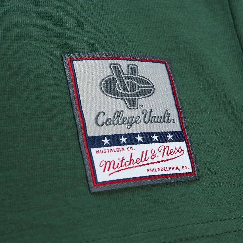 T-shirt vert à manches longues raglan flammé légendaire des Michigan State Spartans de Mitchell & Ness pour hommes