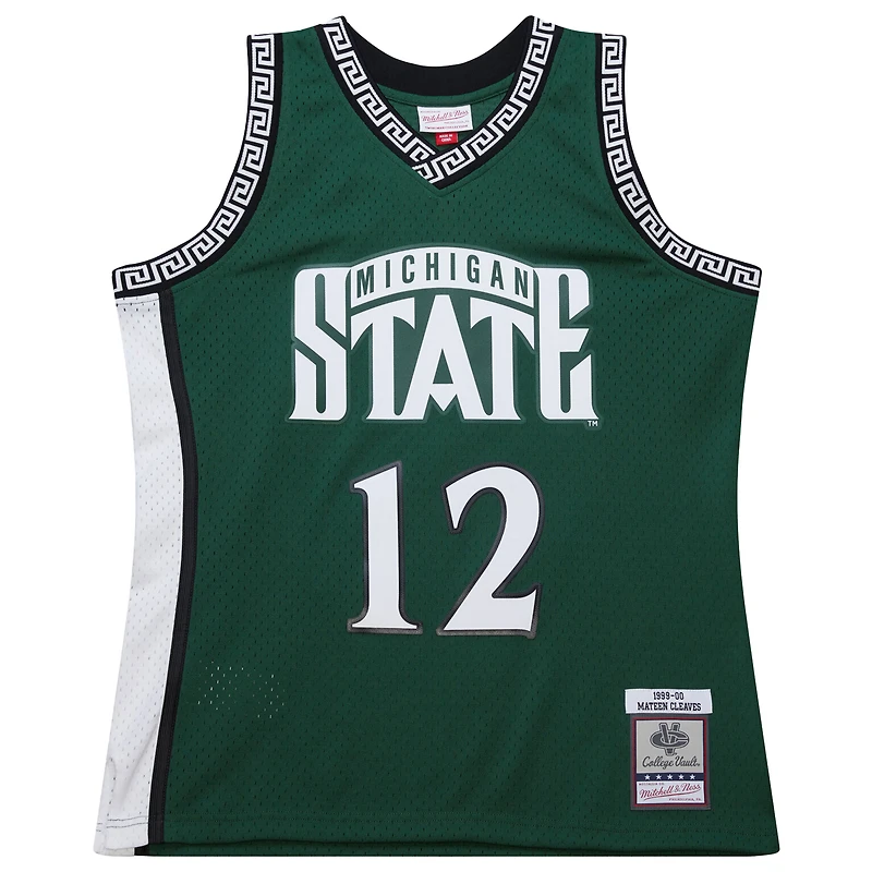 Maillot Swingman Mitchell & Ness Mateen Cleaves vert pour homme des Spartans de l'État du Michigan 1999/2000