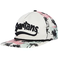 Casquette Snapback Golfeur High Tide Michigan State Spartans New Era crème pour homme