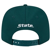 Casquette extensible à bouton-pression COOLERA 9SEVENTY Michigan State Spartans de New Era pour homme, vert forêt