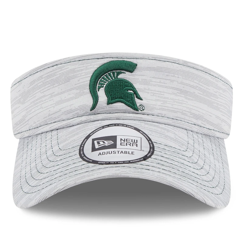Men's New Era Gray Michigan State Spartans Logo Adjustable Visor