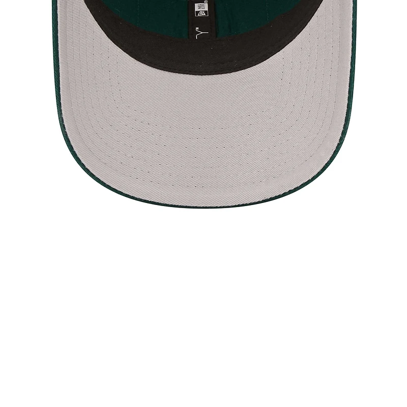 Casquette réglable New Era verte/naturelle Michigan State Spartans Devoted 9TWENTY pour hommes