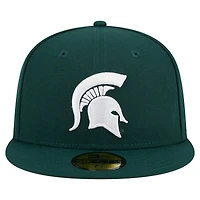 Men's New Era Green Michigan State Spartans 59FIFTY Fitted Hat