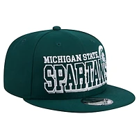 Casquette Snapback 9FIFTY Game Day des Michigan State Spartans New Era pour hommes, verte