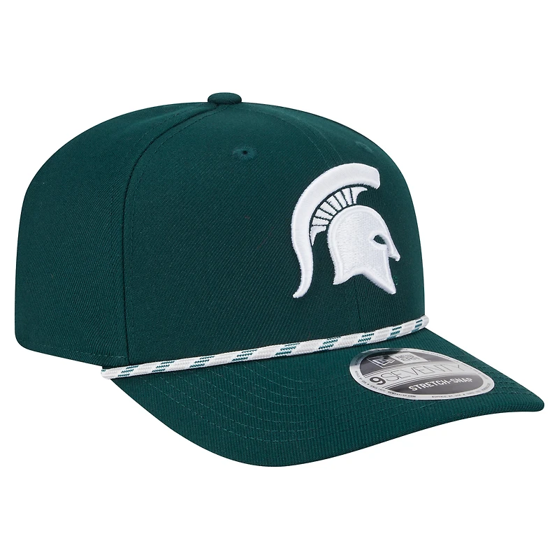 Men's New Era Green Michigan State Spartans Gameday Multi-Rope 9SEVENTY Stretch-Snap Hat