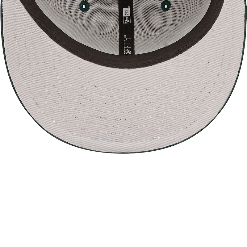 Casquette ajustée 59FIFTY verte Michigan State Spartans Script Original New Era pour homme