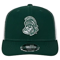 Men's New Era  Green Michigan State Spartans Team 9SEVENTY COOLERA Trucker Adjustable Hat