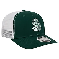 Men's New Era  Green Michigan State Spartans Team 9SEVENTY COOLERA Trucker Adjustable Hat
