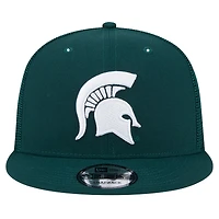 Men's New Era Green Michigan State Spartans Trucker 9FIFTY Snapback Hat