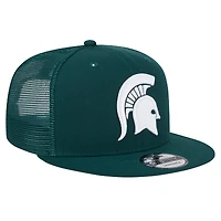 Men's New Era Green Michigan State Spartans Trucker 9FIFTY Snapback Hat