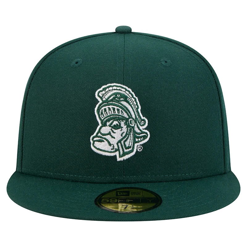 Men's New Era Green Michigan State Spartans Vault 59FIFTY Fitted Hat