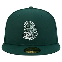 Men's New Era Green Michigan State Spartans Vault 59FIFTY Fitted Hat