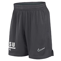 Men's Nike Anthracite Michigan State Spartans 2024 Sideline Performance Mesh Shorts