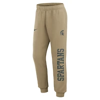 Men's Nike  Green Michigan State Spartans Primetime Club Fleece Joggers