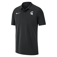 Polo de performance des entraîneurs Michigan State Spartans 2023 Nike noir pour homme