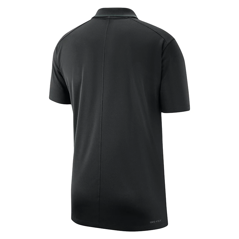 Polo de performance des entraîneurs Michigan State Spartans 2023 Nike noir pour homme