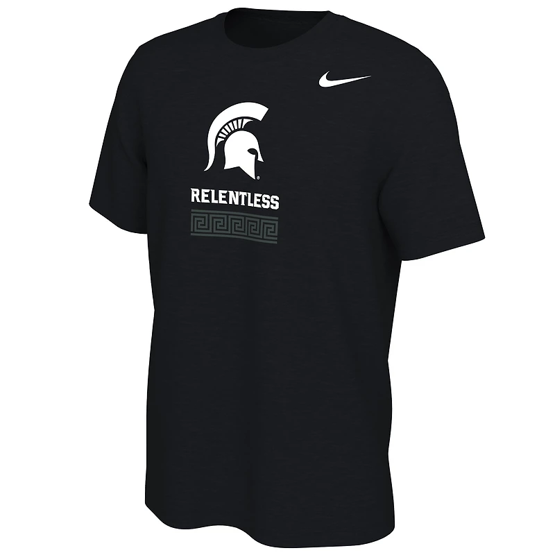 T-shirt alternatif Nike Michigan State Spartans pour homme, noir