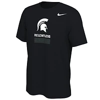T-shirt alternatif Nike Michigan State Spartans pour homme, noir
