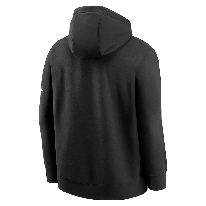 Sweat à capuche Nike noir Michigan State Spartans Club Fleece Fashion pour homme