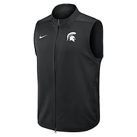 Men's Nike Black Michigan State Spartans Primetime Victory Performance Full-Zip Vest