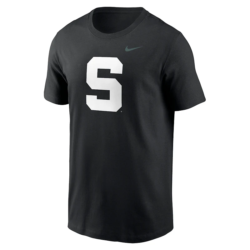 T-shirt Nike noir avec logo alternatif Michigan State Spartans Primetime pour homme