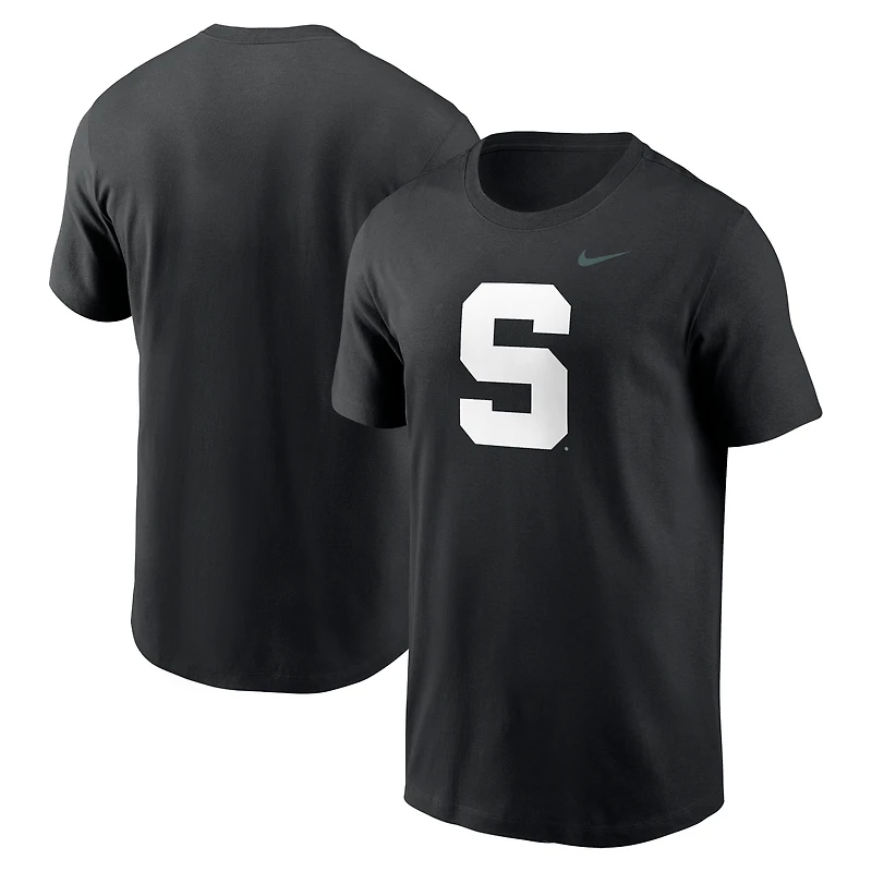 T-shirt Nike noir avec logo alternatif Michigan State Spartans Primetime pour homme