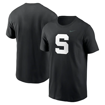 T-shirt Nike noir avec logo alternatif Michigan State Spartans Primetime pour homme