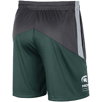 Short en tricot Nike pour hommes, charbon de bois/vert, Michigan State Spartans Team Performance