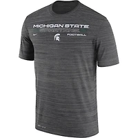 Men's Nike Charcoal Michigan State Spartans Velocity Legend Performance T-Shirt