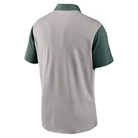 Polo Nike gris/vert pour homme Michigan State Spartans Vapor Dri-FIT