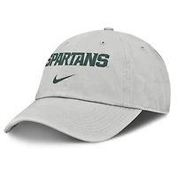 Casquette ajustable Nike grise Michigan State Spartans 2025 On-Field Gameday Club pour homme