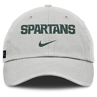 Casquette ajustable Nike grise Michigan State Spartans 2025 On-Field Gameday Club pour homme