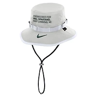 Bob Nike gris Michigan State Spartans 2025 Sideline Apex Boonie Performance pour homme