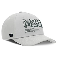 Men's Nike Gray Michigan State Spartans 2025 Sideline Dust Pinched Rise Adjustable Hat