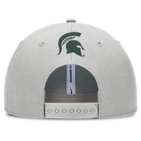 Men's Nike Gray Michigan State Spartans 2025 Sideline Dust Pinched Rise Adjustable Hat