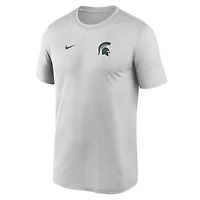 Men's Nike Michigan State Spartans 2025 Sideline Small Logo Legend Performance T-Shirt