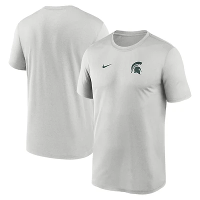 Men's Nike Michigan State Spartans 2025 Sideline Small Logo Legend Performance T-Shirt