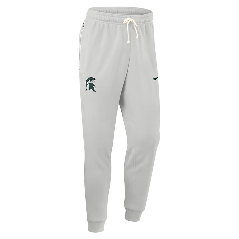 Men's Nike Gray Michigan State Spartans 2025 Sideline Standard Issue Dri-FIT Taper Pants