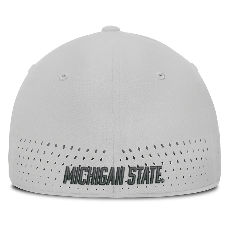 Men's Nike Michigan State Spartans 2026 Sideline Practice AeroBill Swooshflex Dri-FIT Hat