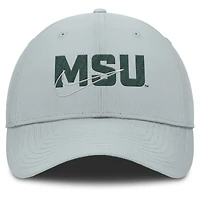 Casquette ajustable Nike Michigan State Spartans Club Prep Performance grise pour homme