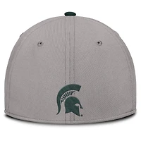 Casquette Nike grise Michigan State Spartans Rise Prep Performance Flex pour homme