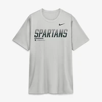 T-shirt Nike gris pour homme Michigan State Spartans Sideline Legend Dri-FIT